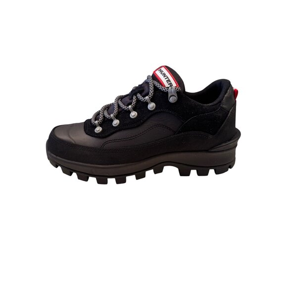 Hunter Explorer Leather Size 6 EU 37 Sneaker Black Lace Up NWOB Boots $138 - Picture 10 of 12